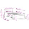 vidaXL Cadre de lit sans matelas avec t&ecirc;te de lit 90x190cm bois de pin