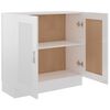 vidaXL Biblioth&egrave;que Blanc brillant 82,5x30,5x80 cm Bois d&rsquo;ing&eacute;nierie