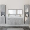 vidaXL Ensemble de meubles de salle de bain 4 pcs gris b&eacute;ton