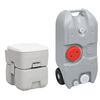 vidaXL Ensemble de toilette et r&eacute;servoir d'eau de camping portable