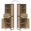 vidaXL Biblioth&egrave;que Ch&ecirc;ne artisan 43 x 36 x 150.5 cm Bois d'ing&eacute;nierie
