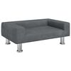 vidaXL Lit pour chien gris fonc&eacute; 70x45x26,5 cm velours