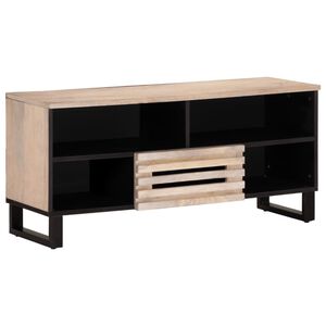 vidaXL Meuble TV 100x34x46 cm bois massif de manguier