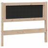 vidaXL T&ecirc;te de lit Autre Marron et taupe 100 cm Bois massif en pin