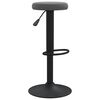 vidaXL Tabourets de bar lot de 2 gris fonc&eacute; velours