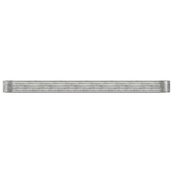 vidaXL Lit sur&eacute;lev&eacute; de jardin Acier galvanis&eacute; Argent&eacute;