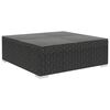 vidaXL Salon de jardin 4 pcs avec coussins R&eacute;sine tress&eacute;e Noir