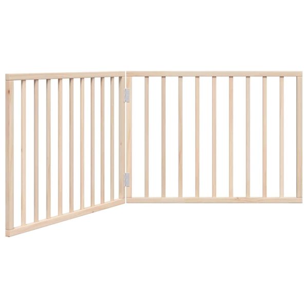 vidaXL Barri&egrave;re pour chien pliable &agrave; 2 panneaux 160 cm Bois de peuplier
