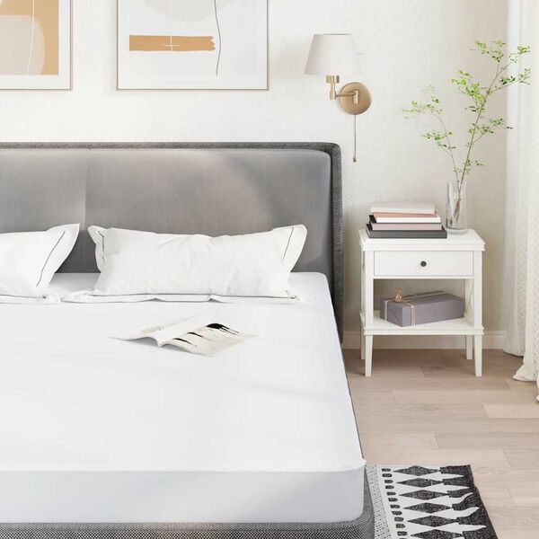 vidaXL Prot&egrave;ge-matelas blanc 80x200 cm imperm&eacute;able