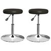 vidaXL Chaises &agrave; manger lot de 2 noir similicuir