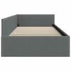 vidaXL Cadre de lit d'angle Gris fonc&eacute; 80 cm x 200 cm Velours