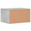 vidaXL Support d'imprimante gris béton 40x32x22,5 cm bois d'ingénierie