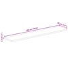 vidaXL Dessus de table rectangulaire bois massif de manguier brut