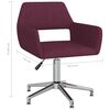 vidaXL Chaise pivotante de salle &agrave; manger Violet Tissu