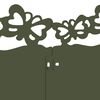 vidaXL Bordures de pelouse 10 pcs Vert olive 103 x 0,05 x 22 cm Acier