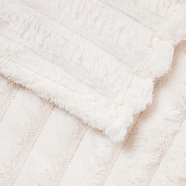 vidaXL Jet&eacute; Cr&egrave;me 150 x 130 cm Toison