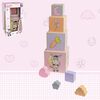 Happy People Blocs empilables en bois Donkey Rose/Violet/Orange