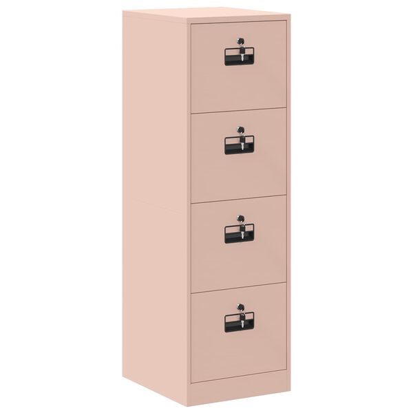 vidaXL Cabinet de Dossier avec tiroir 2 pcs Rose 44 x 50 x 106.5 cm