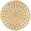 vidaXL Tapis fait &agrave; la main Jute tress&eacute;e 210 cm