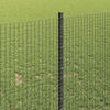 vidaXL Cl&ocirc;ture avec poteau Gris 1 x 100 m Acier et PVC
