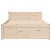 vidaXL Cadre de lit sans matelas bois massif 100x200 cm