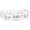 vidaXL Fauteuil de massage inclinable avec porte-gobelets 4 places