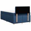 vidaXL Sommier &agrave; lattes de lit avec matelas bleu 120x190 cm tissu