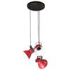 vidaXL Lampe suspendue 25 W rouge d&eacute;lav&eacute; 30x30x100 cm E27