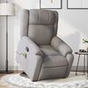 vidaXL Fauteuil inclinable de massage Taupe Tissu