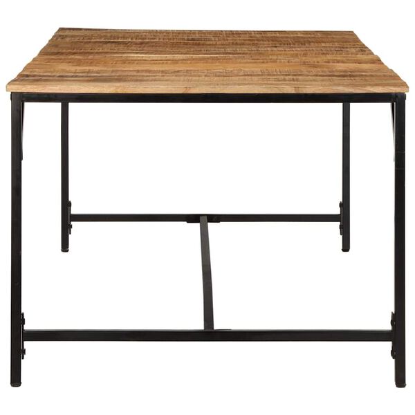 vidaXL Table &agrave; manger 200x100x75 cm bois de manguier massif brut