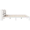 vidaXL Cadre de lit sans matelas blanc 200x200 cm bois massif de pin