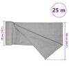 vidaXL Filet brise-vue gris clair 1x25 m PEHD 75 g/m&sup2;