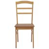 vidaXL Chaise de salle &agrave; manger 2 pcs Naturel