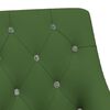 vidaXL Chaise pivotante de salle &agrave; manger Vert fonc&eacute; Velours