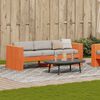 vidaXL Canap&eacute; de jardin 3 places cire marron bois de pin massif