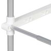 vidaXL &Eacute;tag&egrave;re pour machine &agrave; laver Blanc 70 x 27 x 136 cm Aluminium