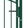 vidaXL Portail de cl&ocirc;ture avec dessus arqu&eacute; Acier 100x106 cm Vert