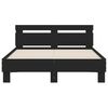 vidaXL Cadre de lit sans matelas noir 120x190 cm