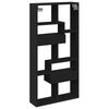 vidaXL Armoire murale noir 50x15x100 cm bois d'ing&eacute;nierie