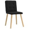 vidaXL Chaises &agrave; manger lot de 6 noir tissu