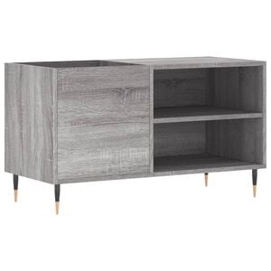 vidaXL Armoire &agrave; disques sonoma gris 85x38x48 cm bois d'ing&eacute;nierie