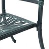 vidaXL Ensemble &agrave; manger de jardin 5 pcs vert aluminium coul&eacute;