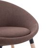 vidaXL Chaise &agrave; manger Marron Tissu