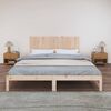 vidaXL T&ecirc;te de lit murale 185x3x60 cm Bois massif de pin