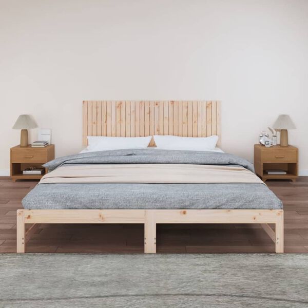 vidaXL T&ecirc;te de lit murale 185x3x60 cm Bois massif de pin