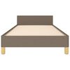 vidaXL Cadre de lit sans matelas taupe 80x200 cm tissu