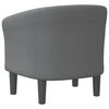 vidaXL Chaise cabriolet gris fonc&eacute; tissu