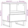 vidaXL Tables de chevet 2 pcs ch&ecirc;ne artisanal 40x35x50 cm