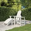 vidaXL Table de jardin Adirondack Blanc 38x38x46 cm PEHD