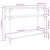 vidaXL Table console noir 100x29x75 cm bois d'ing&eacute;nierie